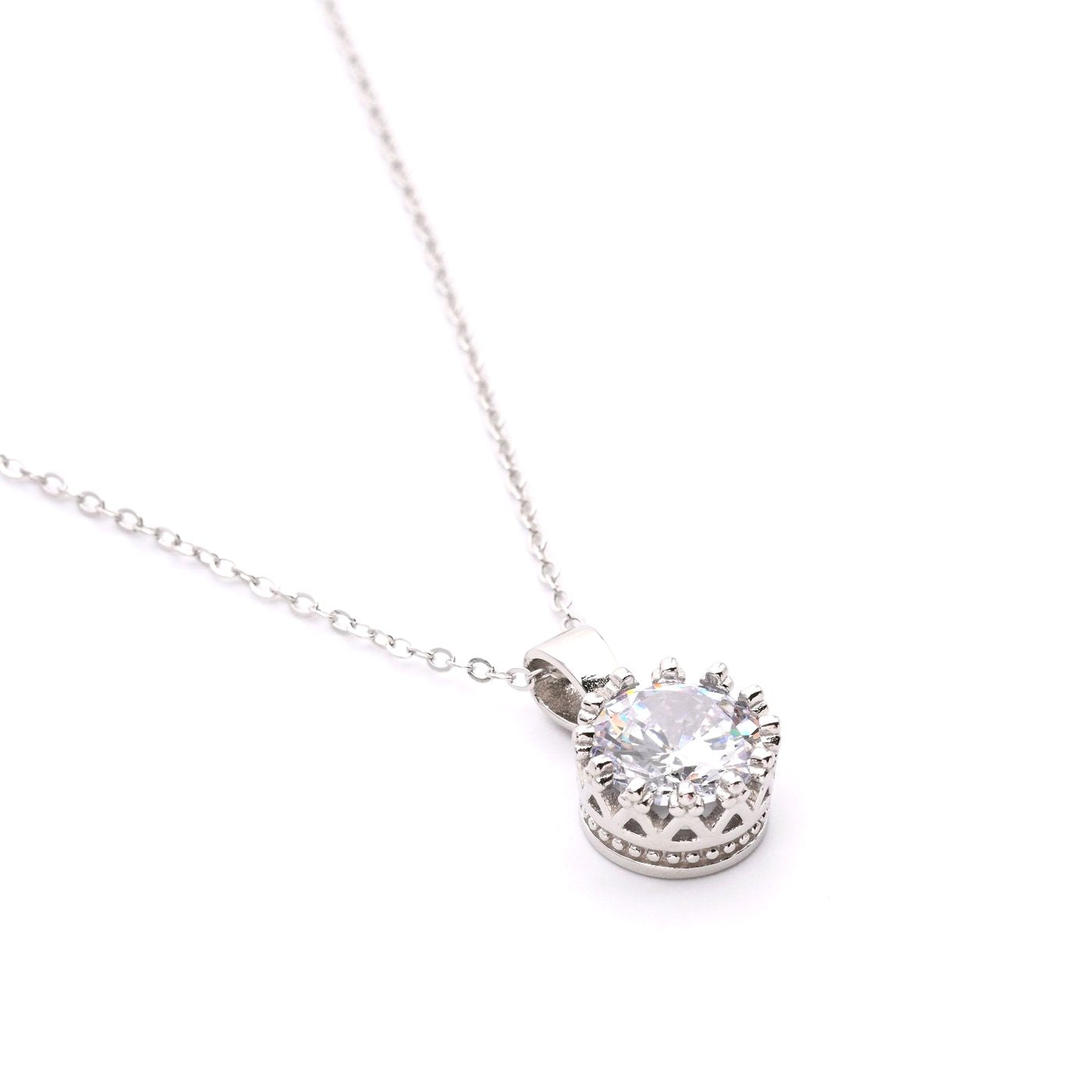 Colar Luxury em forma de coroa de zircónia